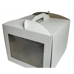 Коробка для торта з вікном 300х300х250